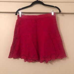 Zara Hot Pink Lace Skirt